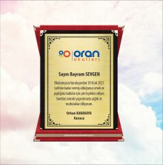 Kadife Kutulu Plaket 1