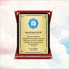 Kadife Kutulu Plaket 2