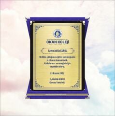 Kadife Kutulu Plaket 7
