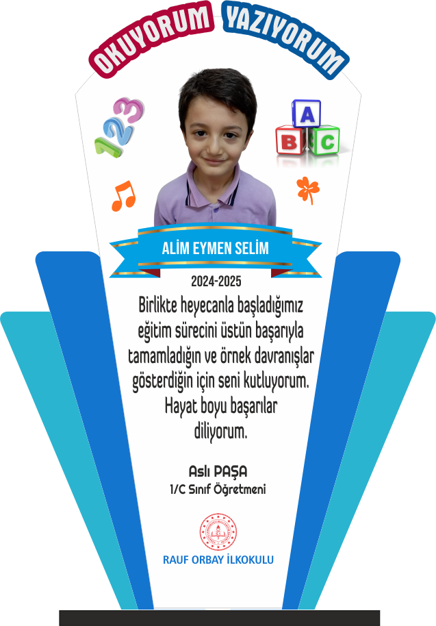 Okuyorum Yazıyorum Plaketi 13